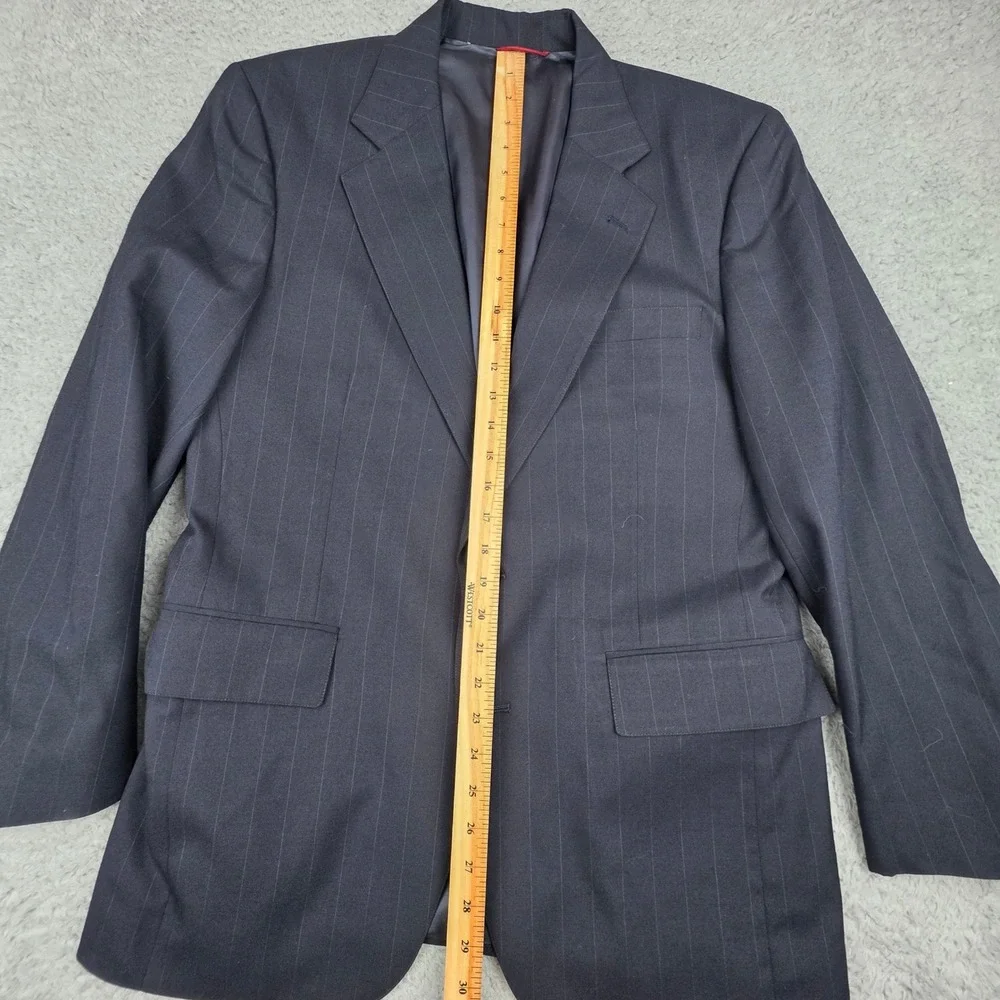 Jos. A. Bank Executive Collection Blazer Mens Navy Blue‎ Pinstripe No SZ tag 40S